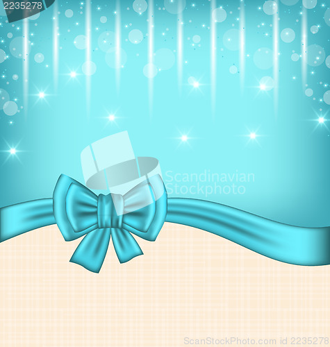Image of Glow celebration card with gift bow