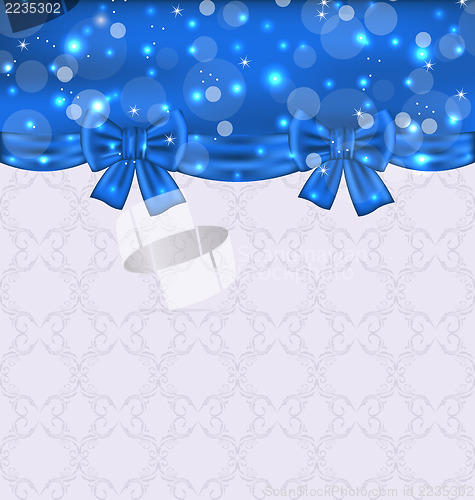 Image of Cute background with ribbon bows