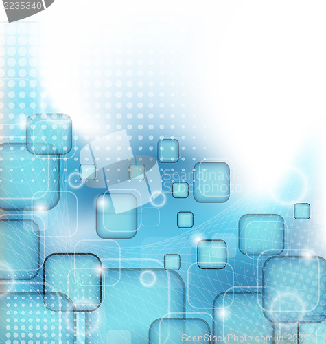 Image of Abstract squares blank background for design business flyer