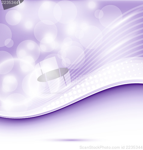Image of Abstract wavy purple background for design