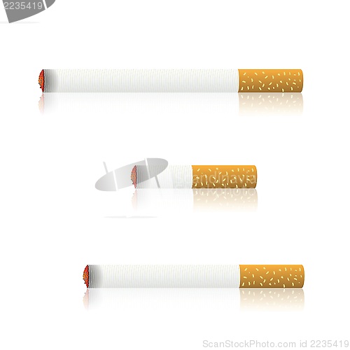 Image of burning cigarettes