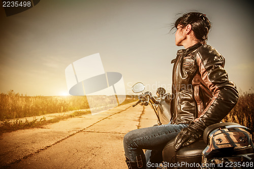 Image of Biker girl