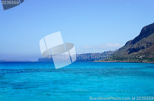 Image of Beautiful turquoise sea and nature