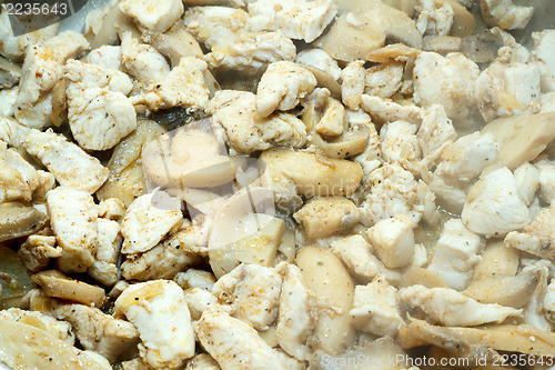 Image of Cooking Roasted Chicken with Mushrooms