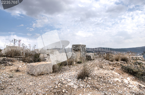Image of Nimrod castle and Israel landscape