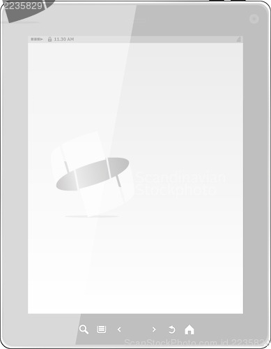 Image of white tablet pc computer