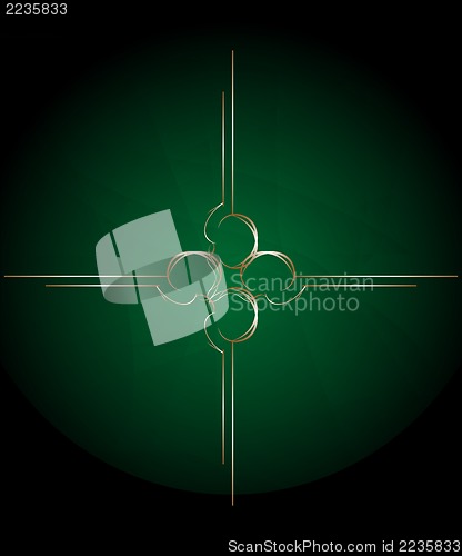 Image of green abstract retro old vintage background