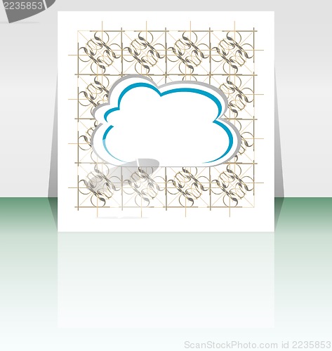 Image of Flyer or Cover Cloudy Design illustration