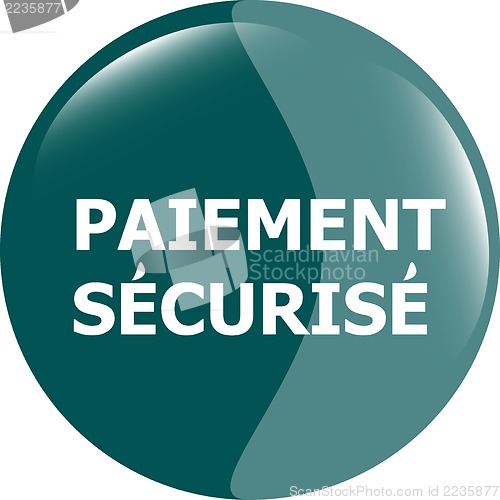 Image of paiement securise, secure icon button