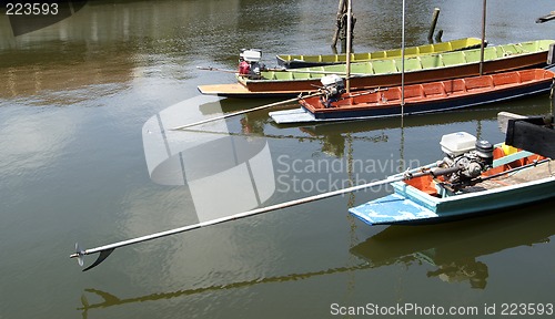 Image of Colourful boats in Thailand