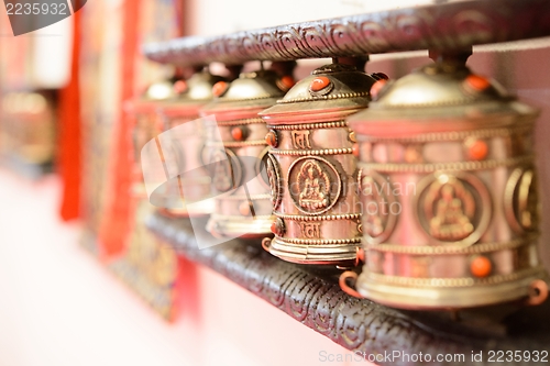 Image of tibetan prayer wheel