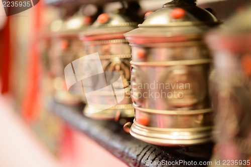 Image of tibetan prayer wheel