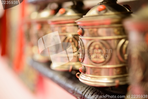 Image of tibetan prayer wheel