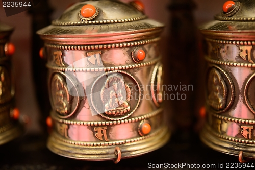 Image of tibetan prayer wheel