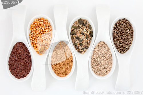 Image of Seeds in Spoons