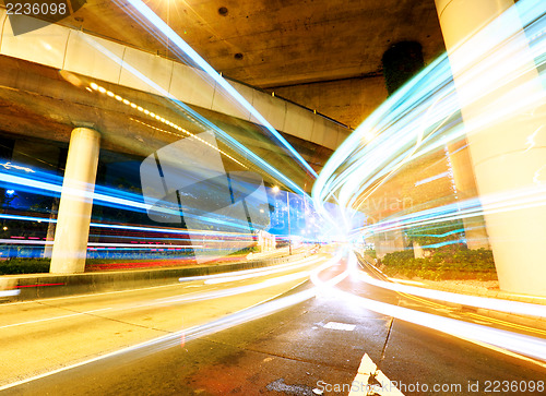 Image of Junction of the road at night