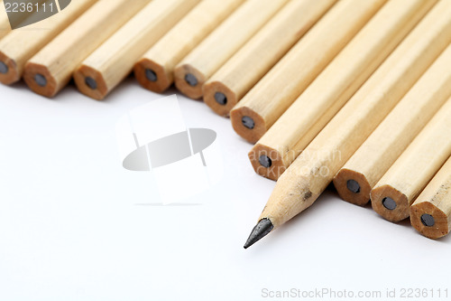 Image of Pencil on white background 