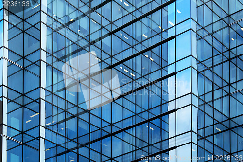 Image of Glass building wall