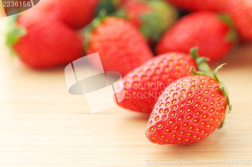 Image of Strawberry on table 