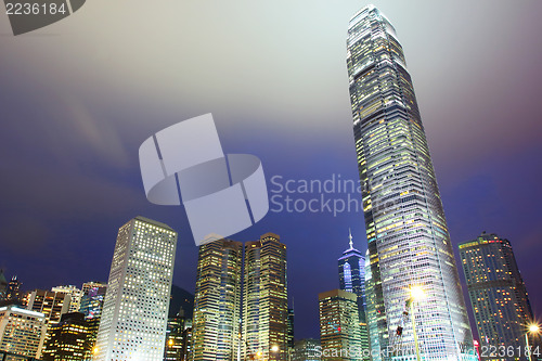 Image of Hong Kong city at night 