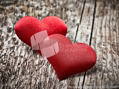 Image of two red hearts