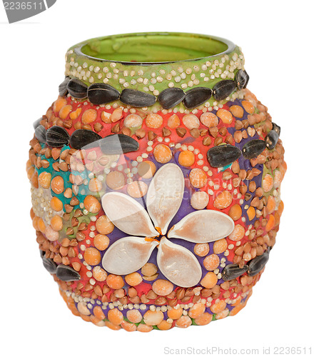 Image of Handmade decoration of vase 
