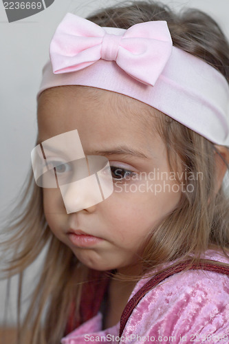 Image of Thoughtful little girl