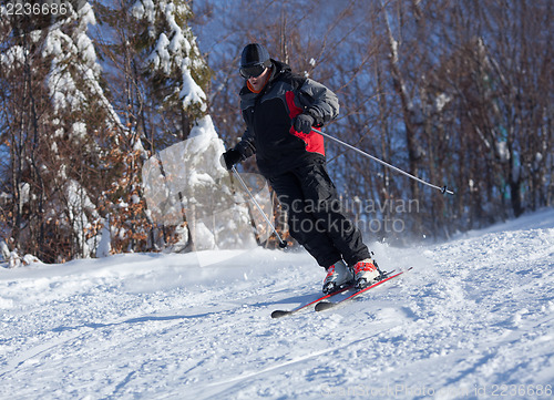 Image of Man skiing