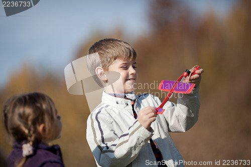 Image of Sending up an airplane