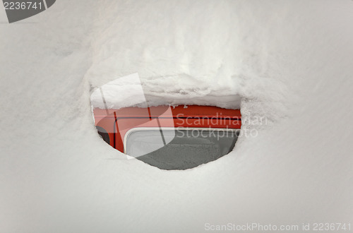 Image of Car buried in snow