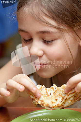 Image of Enjoying breakfast