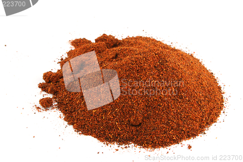 Image of Red chili on an isolated background