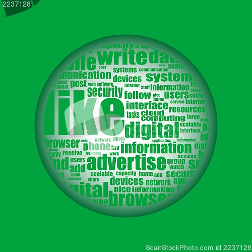 Image of Social Media concept in word collage