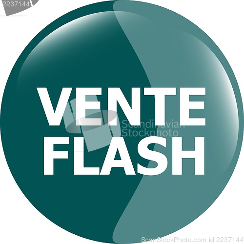 Image of vente flash button icon
