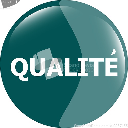 Image of qualite, best seller stickers icon button