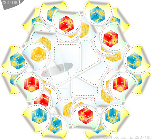Image of summer gift boxes. seamless pattern background