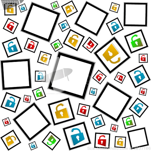 Image of Locks seamless pattern