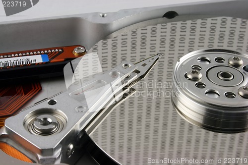 Image of Hard disk with shallow DOF