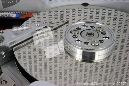 Image of Hard Disk - Binary on platter