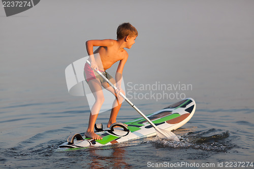 Image of SUP (stand up paddle)  learning