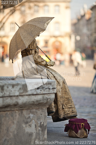 Image of The live statue