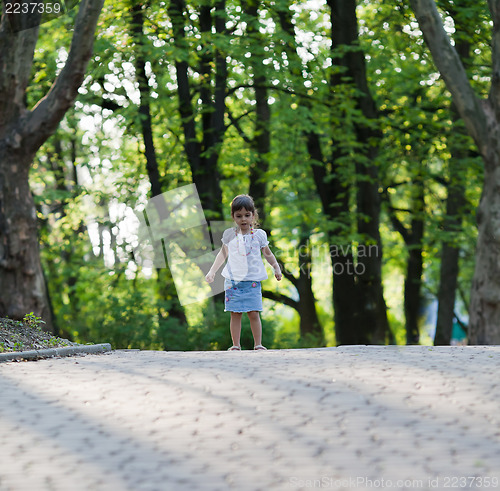 Image of Little girl in the park