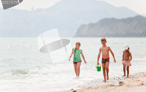 Image of Children on the beach