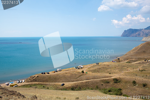 Image of Camping on the beach