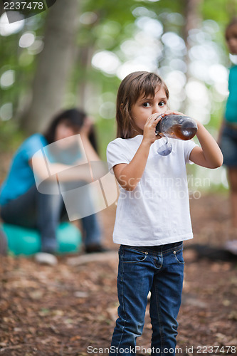 Image of Little hiker resting