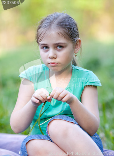 Image of Serious girl
