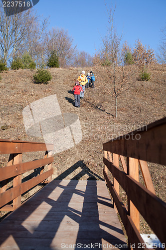 Image of Family hiking