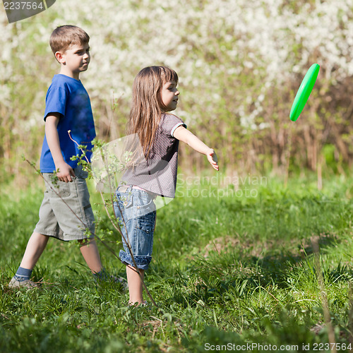 Image of Kids playing outside