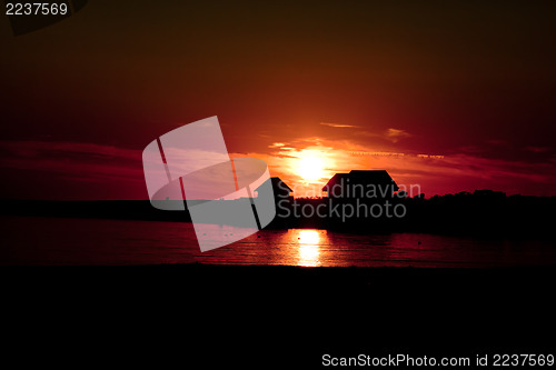 Image of Sunset at sea