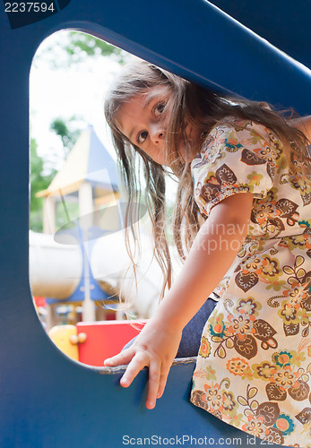 Image of Little girl on playground